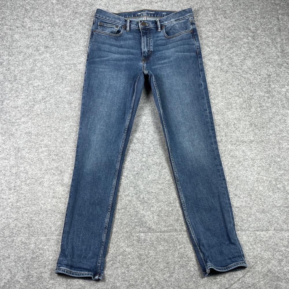 Banana Republic Jeans Mens 32x30 (Fits 31x29) Blue Legacy Slim Fit Stretch Denim
